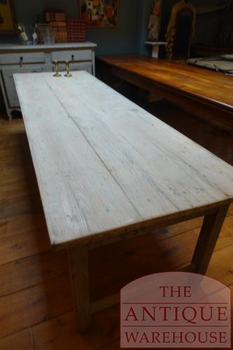 Antieke Franse eikenhouten eettafel 3