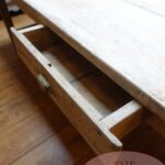 Antieke Franse eikenhouten eettafel 4