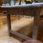 Antieke Franse eikenhouten eettafel 5