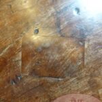 Antieke Franse notenhouten lange eettafel 4