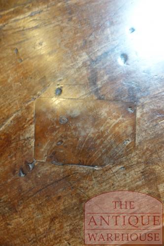 Antieke Franse notenhouten lange eettafel 4