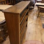 Antieke lage eikenhouten Engelse boekenkast 3