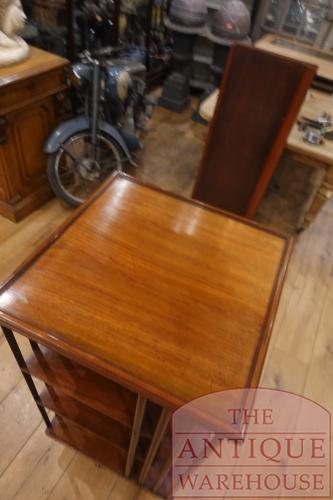 Antieke mahoniehouten zeer stevige boekenmolen 3