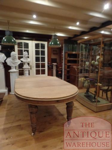 antieke ronde uitschuifbare Engelse eettafel 2
