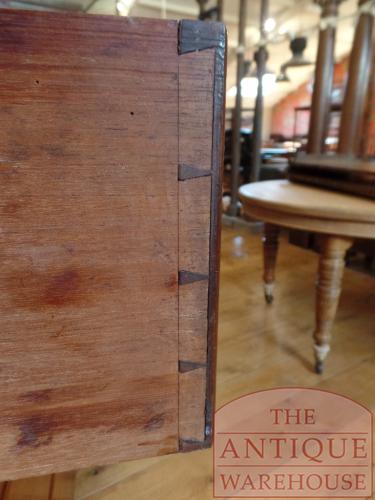 Antieke mahonie military chest 3