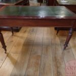 Antiek eiken Engels schrijftafeltje 2