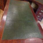 Antiek eiken Engels schrijftafeltje 3