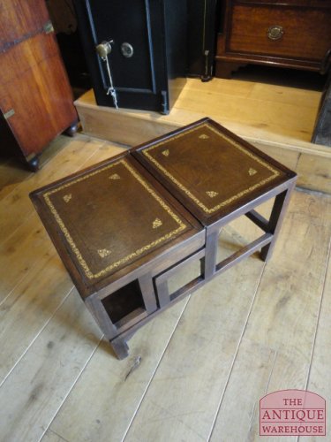 Antiek Engels bibliotheek trapje 2