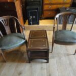 Antiek Engels bibliotheek trapje 3