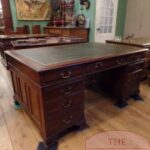 Antiek mahoniehouten Engels bureau 1