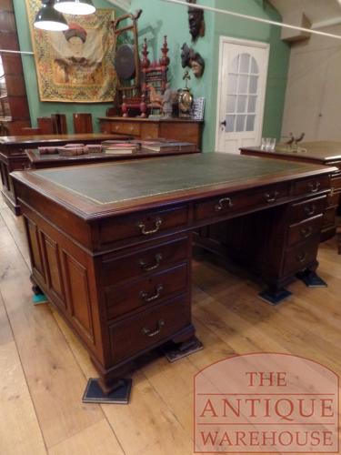 SOLD VERKOCHT antiek mahoniehouten Engels buro