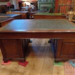 Antiek mahoniehouten Engels bureau 3