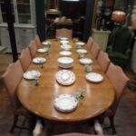 Antieke coulissen tafel 1