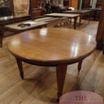 Antieke eiken Engelse eikenhouten ronde tafel, max 10 personen 1