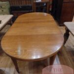 Antieke eiken Engelse eikenhouten ronde tafel, max 10 personen 2