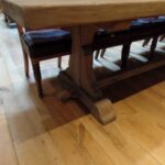 Antieke eiken Franse (Normandie) kasteel tafel 3