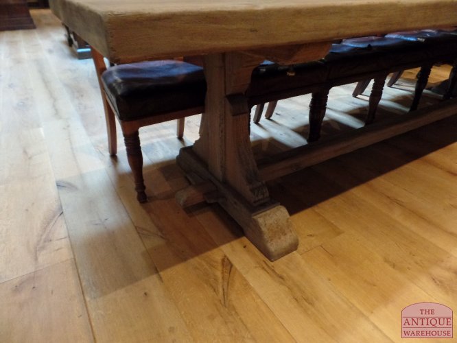 Antieke eiken Franse (Normandie) kasteel tafel 3