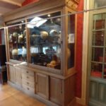 antieke eiken vitrinekast 1