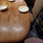 Antieke eiken wind out dining table, max 16 personen 2