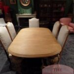 Antieke eikenhouten Engelse coulissentafel 2