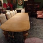 Antieke eikenhouten Engelse coulissentafel 5