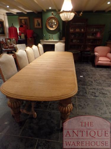 Antieke eikenhouten Engelse coulissentafel 5