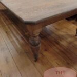 Antieke eikenhouten Engelse tafel, max 14 personen 2