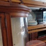 antieke eikenhouten vitrinekast 3