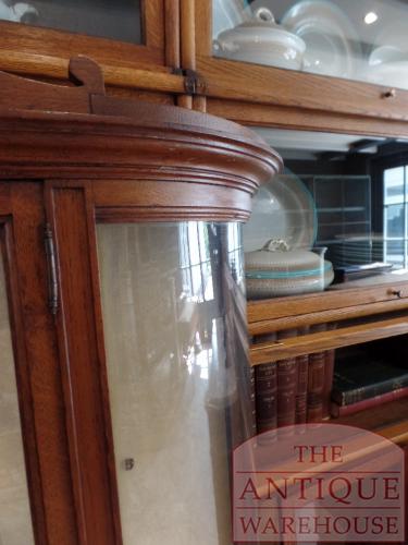 antieke eikenhouten vitrinekast 3