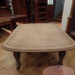 Antieke Engelse eikenhouten uitschuif, coulissen eettafel 1