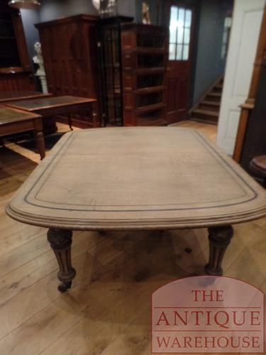 SOLD VERKOCHT antieke Engelse eikenhouten uitschuif, coulissen eettafel, max 16 personen