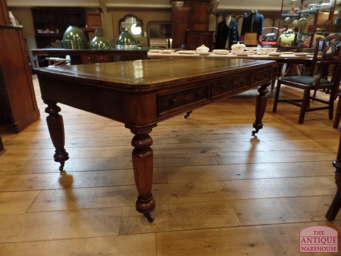 SOLD VERKOCHT  antieke Engelse mahonie houten schrijftafel