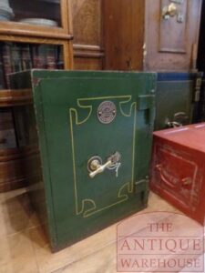 SOLD VERKOCHT antieke kluis, the atlas safe, fire resisting