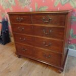 antieke mahonie Engelse ladekast 1