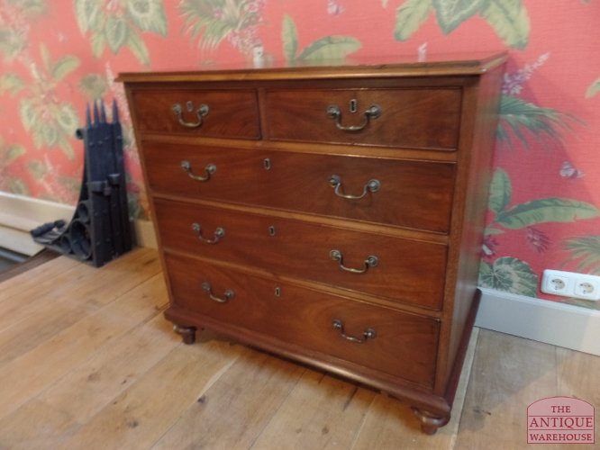 SOLD VERKOCHT antieke mahonie Engelse ladekast