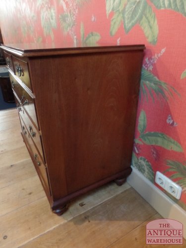 antieke mahonie Engelse ladekast 3