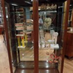 antieke mahonie Engelse vitrinekast 2