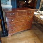 antieke mahonie Schotse ladekast 1