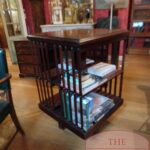 Antieke mahoniehouten Engelse boekenmolen 1