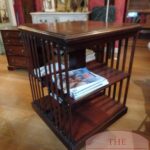 Antieke mahoniehouten Engelse boekenmolen 2