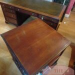 Antieke mahoniehouten Engelse boekenmolen 3