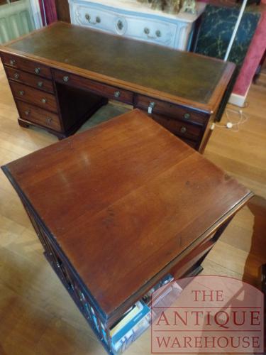 Antieke mahoniehouten Engelse boekenmolen 3