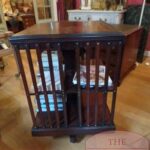 Antieke mahoniehouten Engelse boekenmolen 4