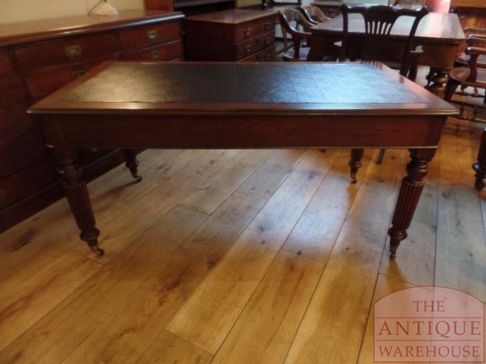 Antieke mahoniehouten schrijftafel circa 1850 3