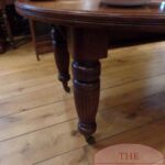 Antieke ovale mahoniehouten uitschuif eettafel 2