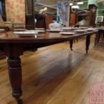 Antieke ovale mahoniehouten uitschuif eettafel 3