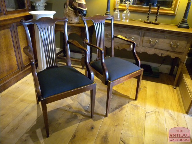 antieke set van 8 eetkamer stoelen 3