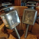 Paar antieke koetslampen 1