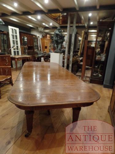 Unique oak max 20 persons English concertina table 2