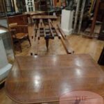 Unique oak max 20 persons English concertina table 3